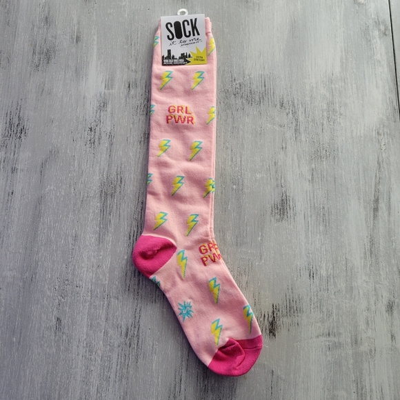 2/$15 Girl Power Knee High Socks Extra Stretch - Picture 1 of 3